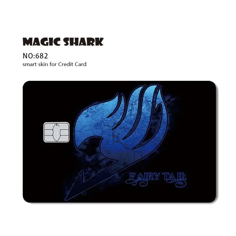 Cool Game Anime Cartoon Matte Film Sticker Skin Film Cover for Small Chip Credit Debit Card Bus Card 