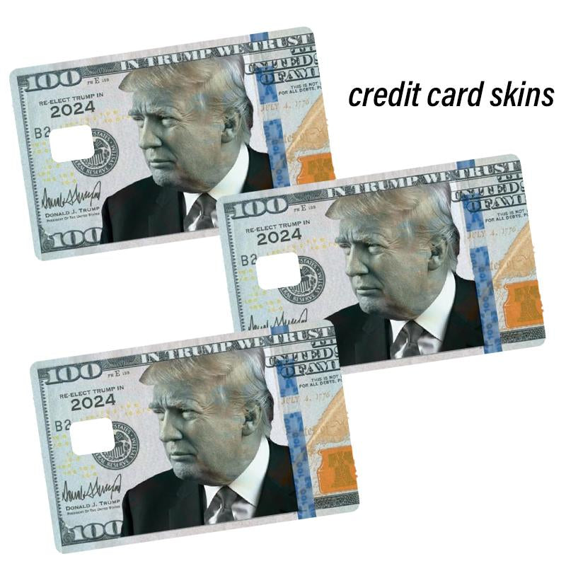 Trump 2024 Waterproof Credit Card Skin - Stylish Debit Card Cover for MAGA Fans, Perfect for Christmas!