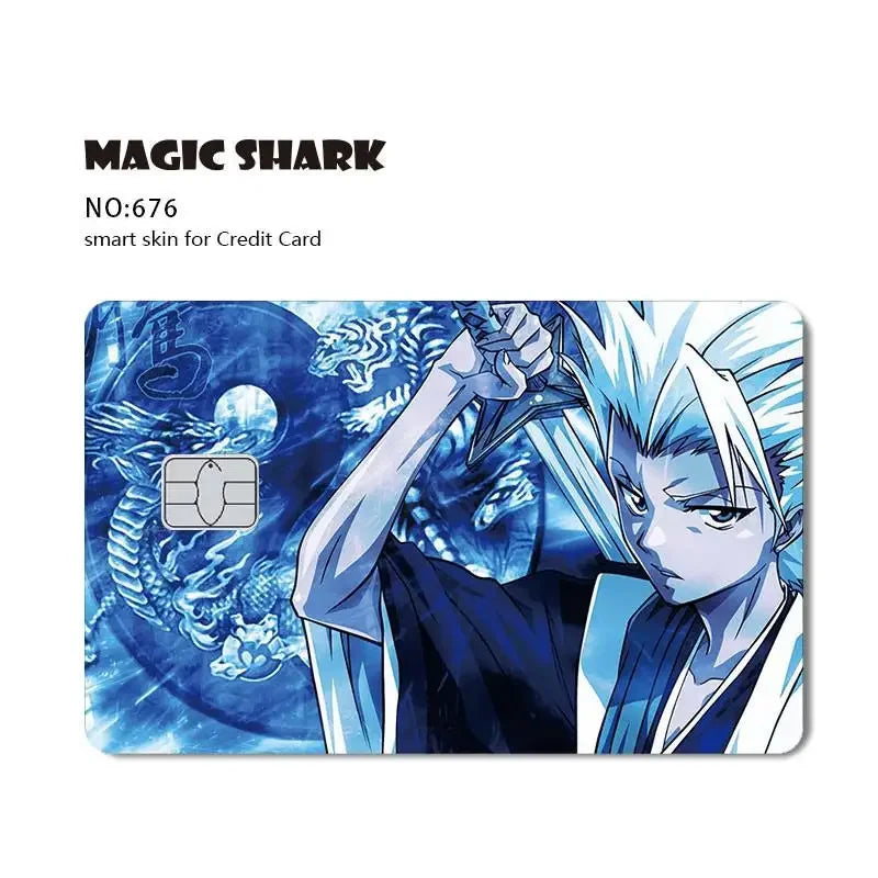 Cool Game Anime Cartoon Matte Film Sticker Skin Film Cover for Small Chip Credit Debit Card Bus Card 