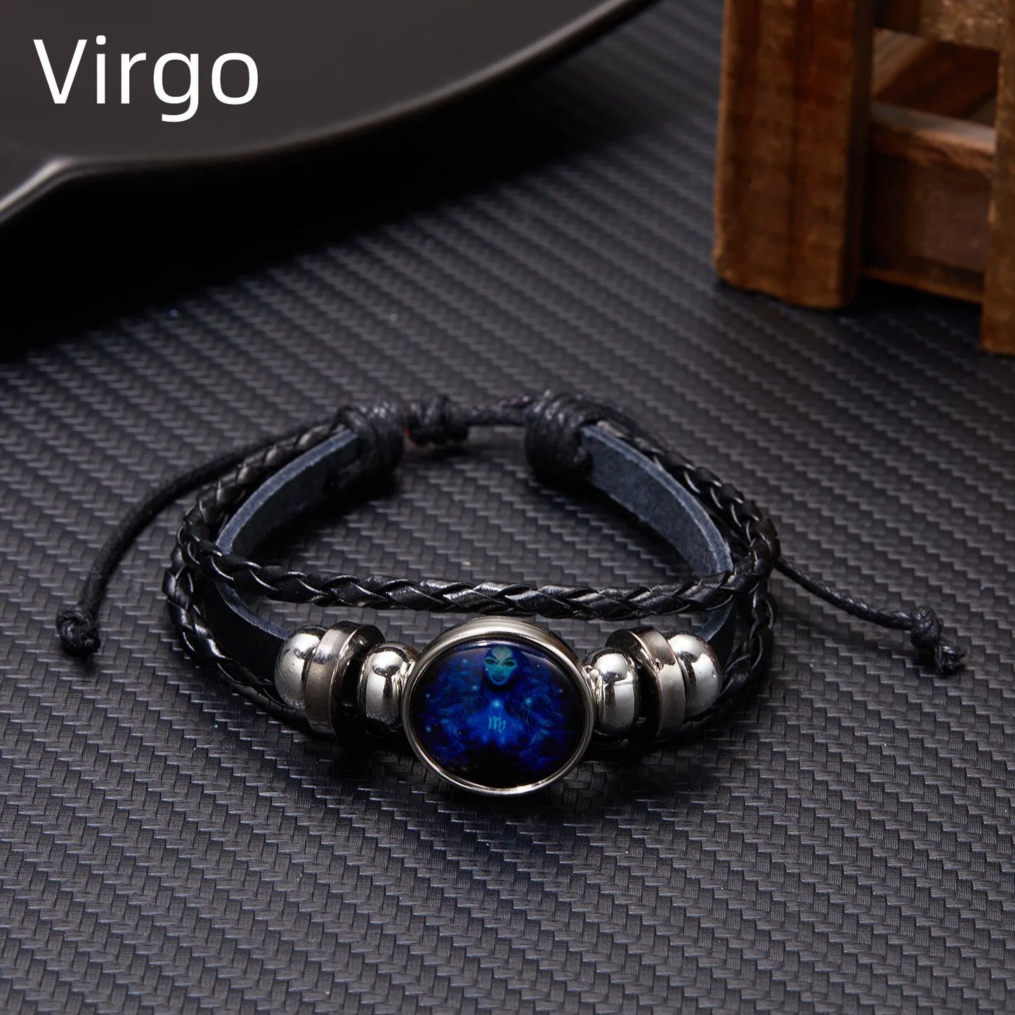 Luminous Zodiac Sign Charm Bracelets - Vintage Multilayer Leather Wrap for Men & Women - Perfect Birthday Gift!