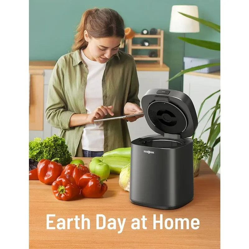 Smart Waste Kitchen Composter, FoodCycler Eco-Friendly Electric Kitchen Compost Bin Sustainable Indoor Countertop Food Cycler