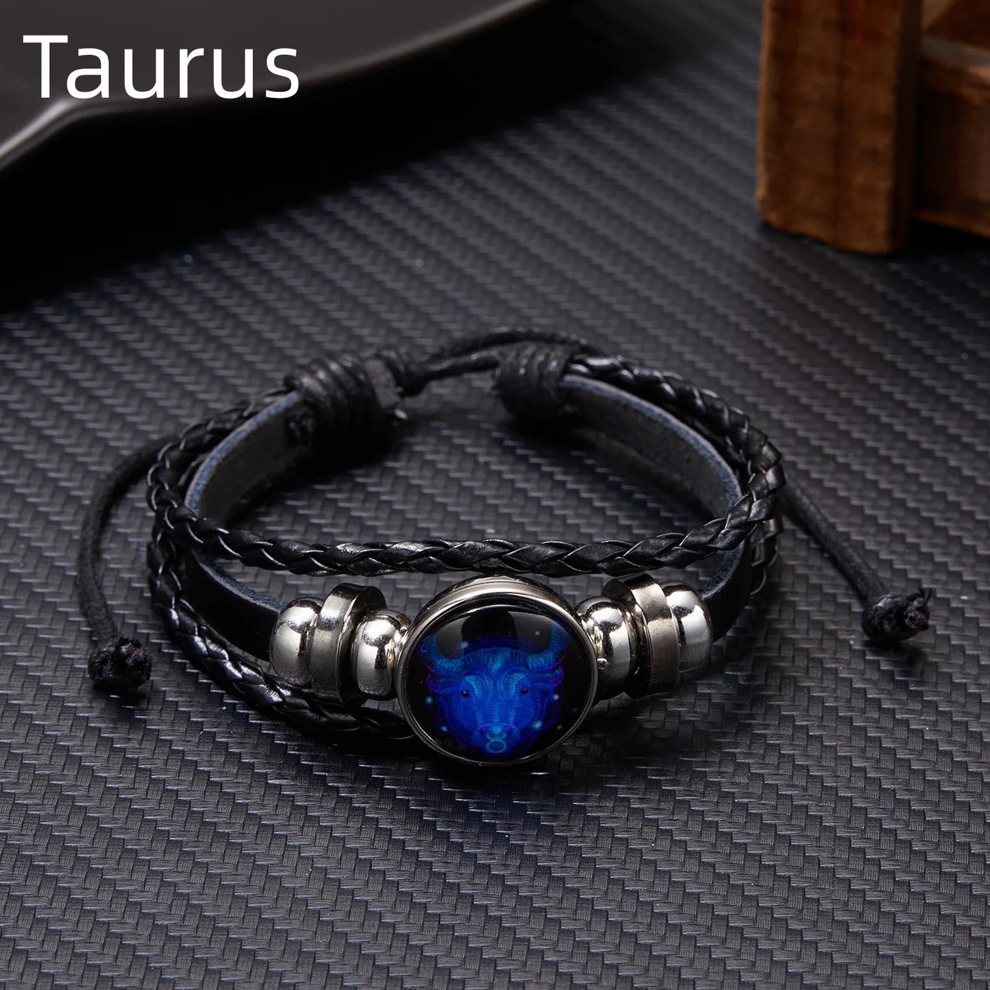 Luminous Zodiac Sign Charm Bracelets - Vintage Multilayer Leather Wrap for Men & Women - Perfect Birthday Gift!