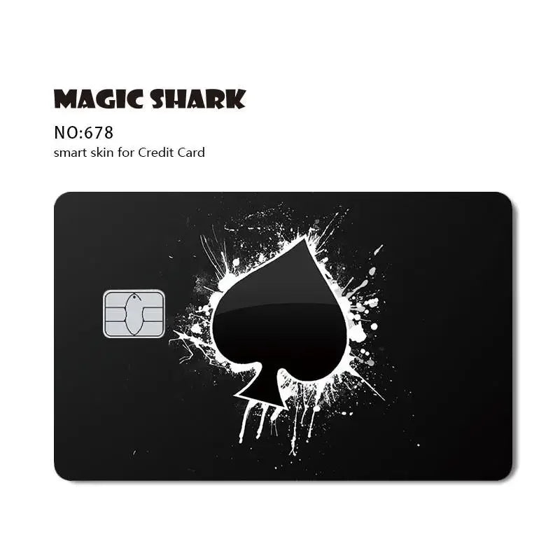 Cool Game Anime Cartoon Matte Film Sticker Skin Film Cover for Small Chip Credit Debit Card Bus Card 