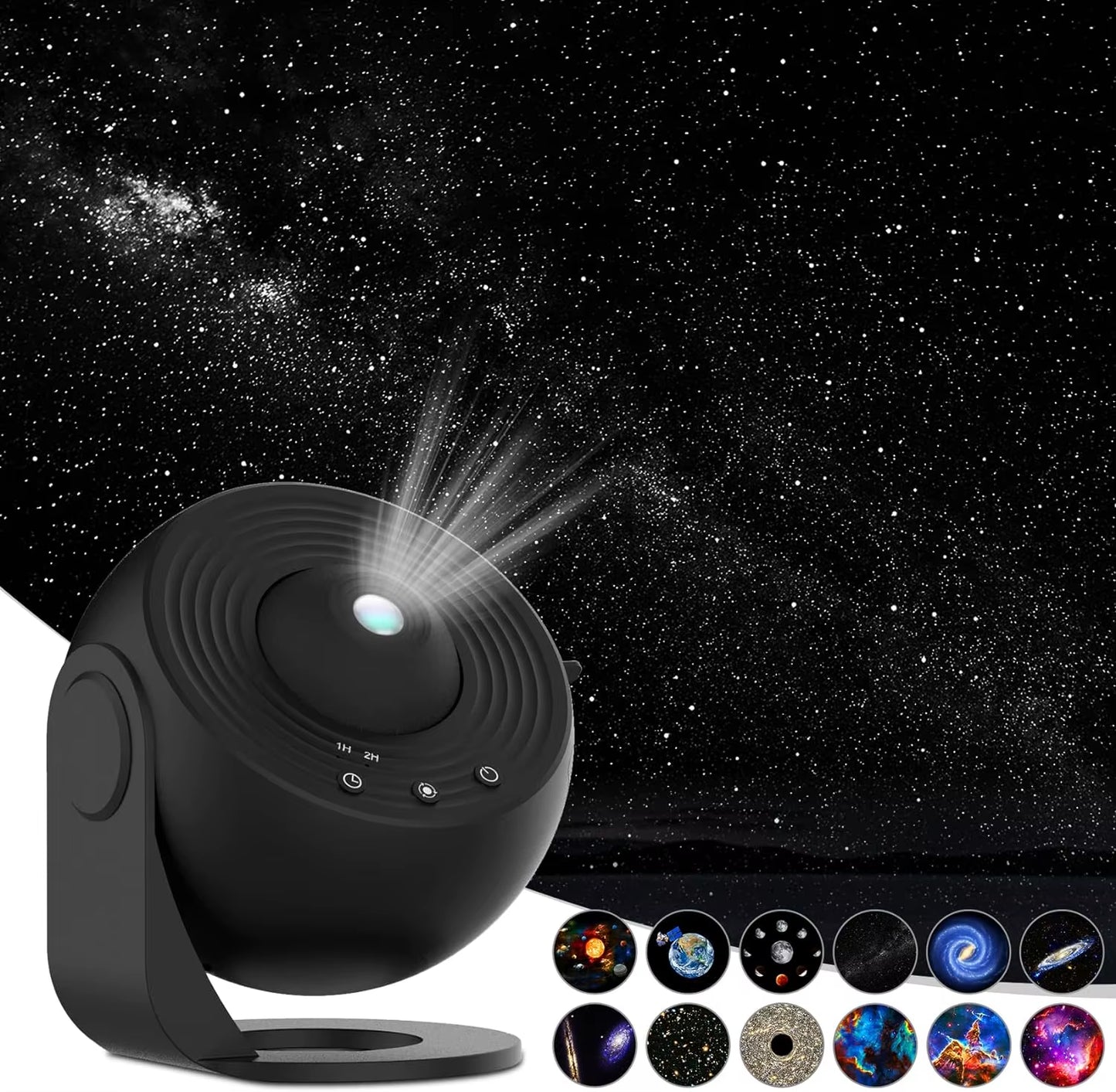 Transform Your Child's Room with the 12-in-1 4K HD Star Projector Night Light - Perfect Valentine's Gift! 360° Rotating Galaxy Lamp for Magical Nights!