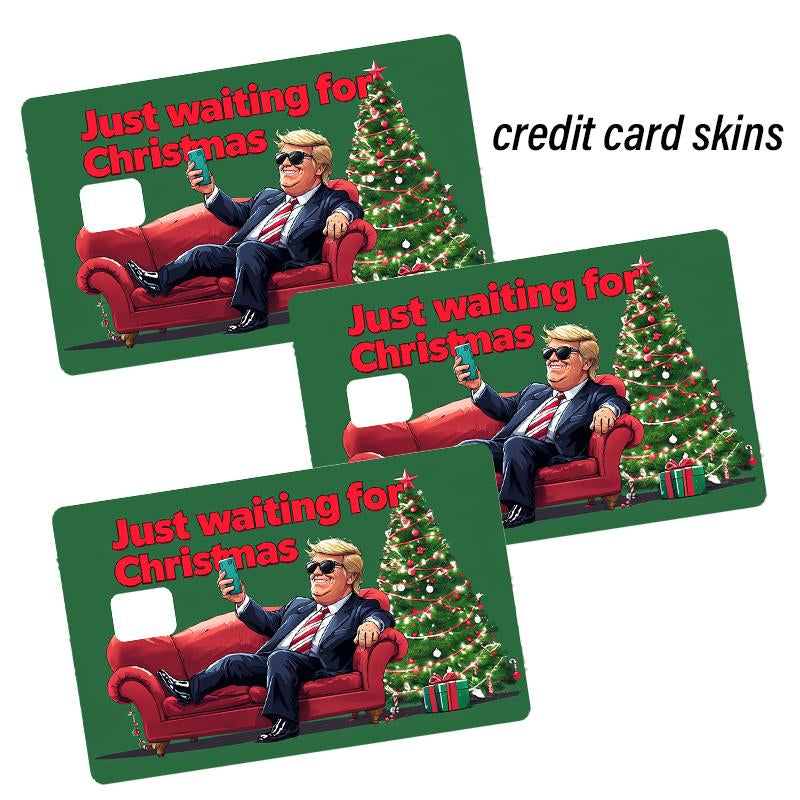 Trump 2024 Waterproof Credit Card Skin - Stylish Debit Card Cover for MAGA Fans, Perfect for Christmas!