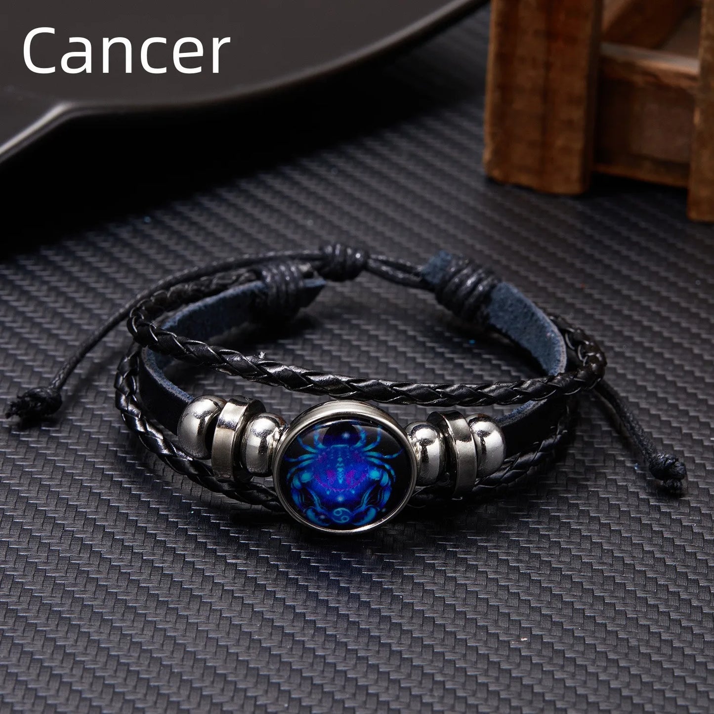 Luminous Zodiac Sign Charm Bracelets - Vintage Multilayer Leather Wrap for Men & Women - Perfect Birthday Gift!