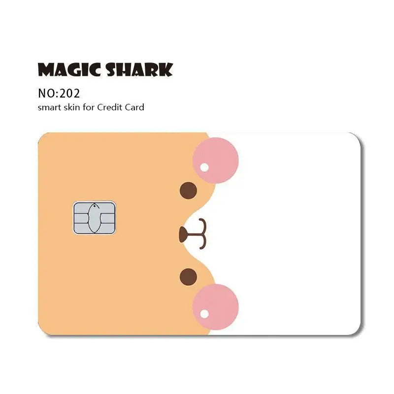 Funny Game Black Card Wing Front Film Skin Sticker Cover for Small Chip Bus Card Credit Card Waterproof Matte 