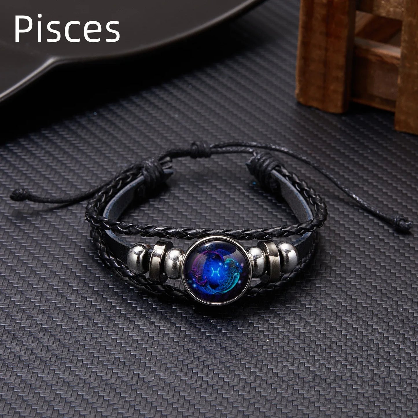 Luminous Zodiac Sign Charm Bracelets - Vintage Multilayer Leather Wrap for Men & Women - Perfect Birthday Gift!