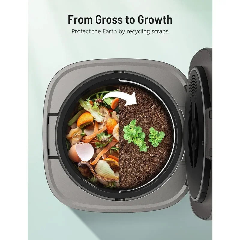 Smart Waste Kitchen Composter, FoodCycler Eco-Friendly Electric Kitchen Compost Bin Sustainable Indoor Countertop Food Cycler