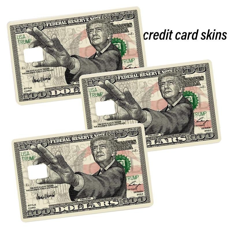 Trump 2024 Waterproof Credit Card Skin - Stylish Debit Card Cover for MAGA Fans, Perfect for Christmas!