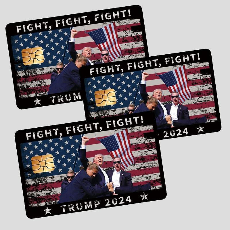 Trump 2024 Waterproof Credit Card Skin - Stylish Debit Card Cover for MAGA Fans, Perfect for Christmas!