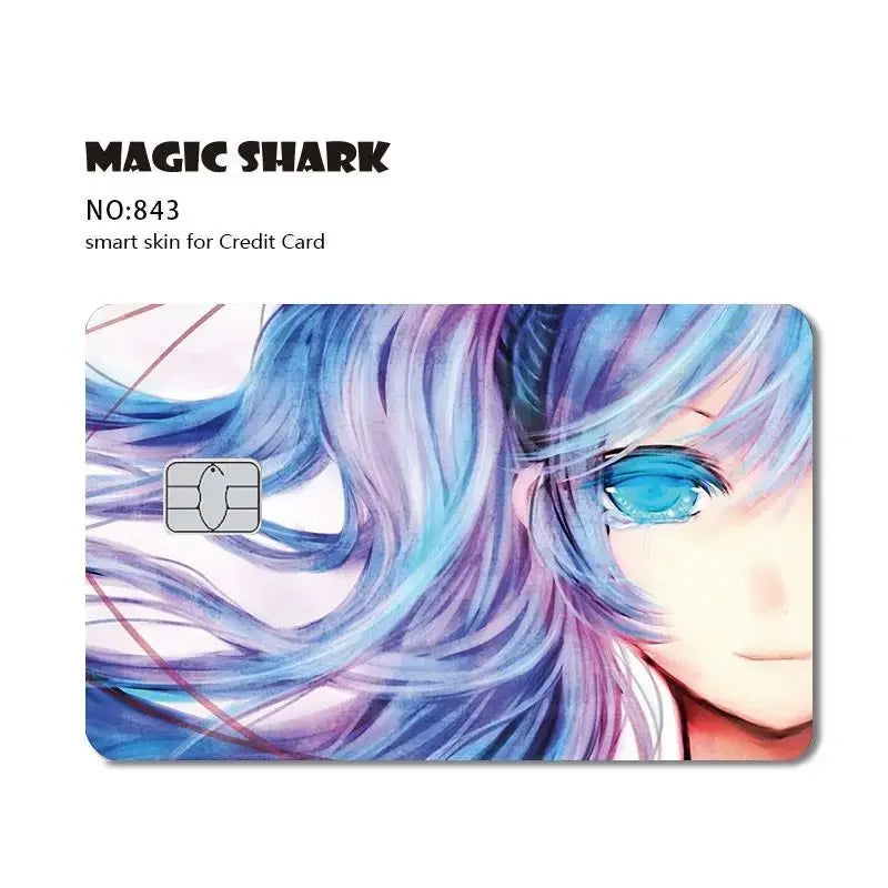 Anime Unicorn Basketball Berry Zombie Game Sticker Film Skin Front Cover for Small Chip Debit Credit Card HT12