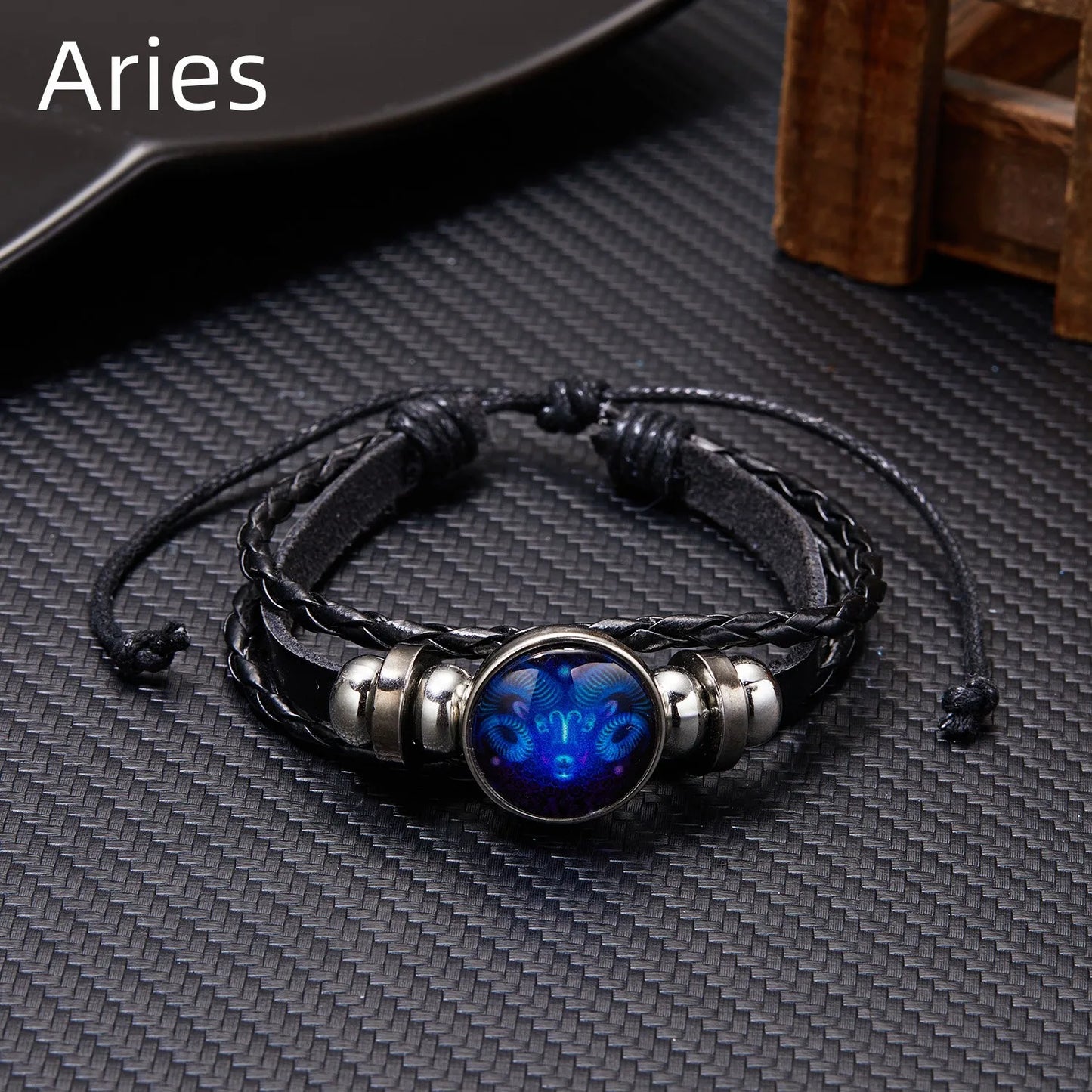 Luminous Zodiac Sign Charm Bracelets - Vintage Multilayer Leather Wrap for Men & Women - Perfect Birthday Gift!