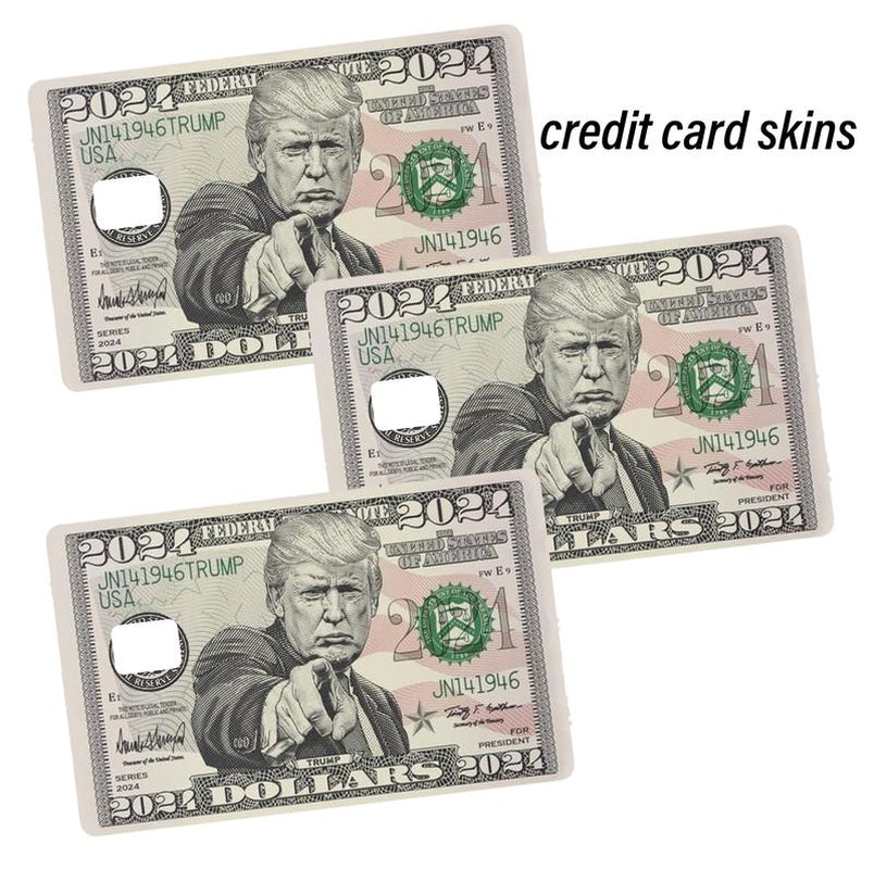 Trump 2024 Waterproof Credit Card Skin - Stylish Debit Card Cover for MAGA Fans, Perfect for Christmas!