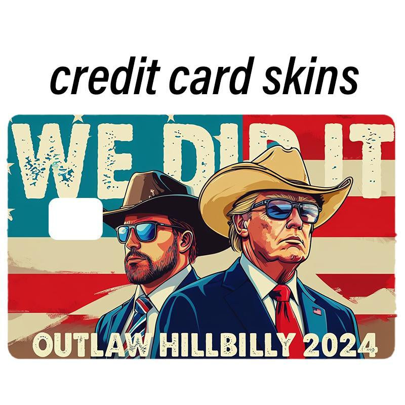 Trump 2024 Waterproof Credit Card Skin - Stylish Debit Card Cover for MAGA Fans, Perfect for Christmas!