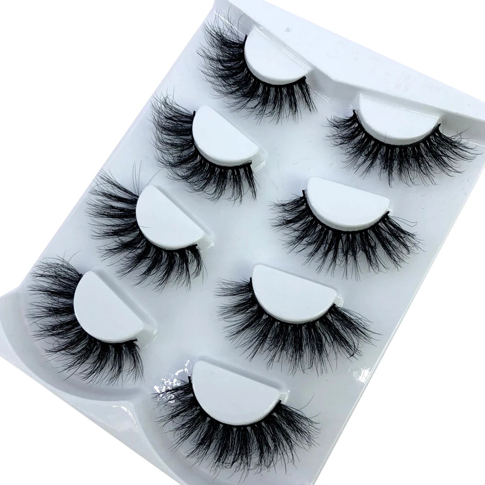 HBZGTLAD 4 pairs natural false eyelashes fake lashes long makeup 3d mink lashes eyelash extension mink eyelashes for beauty