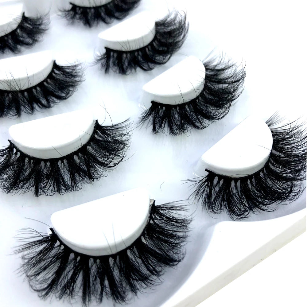 HBZGTLAD 4 pairs natural false eyelashes fake lashes long makeup 3d mink lashes eyelash extension mink eyelashes for beauty