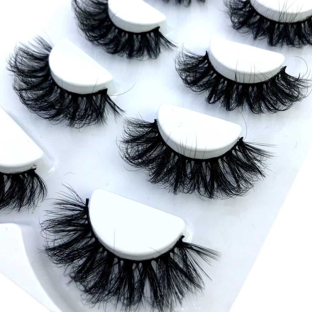 HBZGTLAD 4 pairs natural false eyelashes fake lashes long makeup 3d mink lashes eyelash extension mink eyelashes for beauty