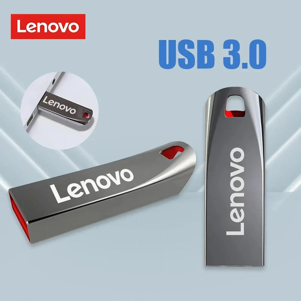 Lenovo 2TB USB 3.0 Metal Flash Drives High Speed ​​Pendrive 1TB 512GB 256GB Portable Usb Drive Waterproof Memoria Usb Flash Disk