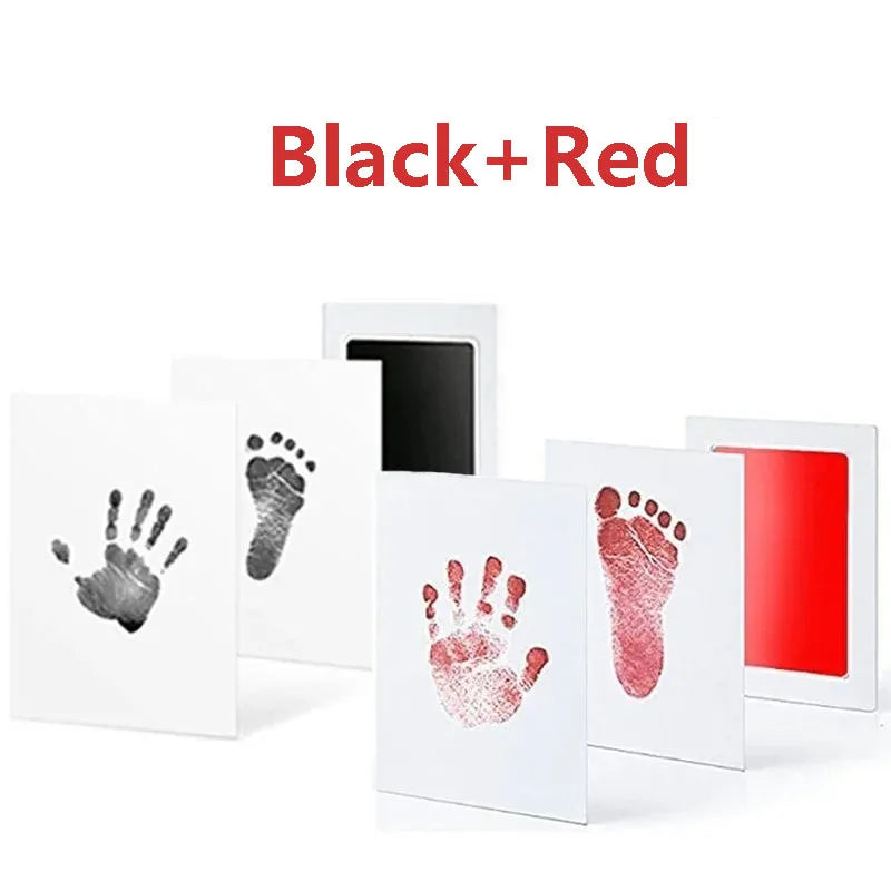 2/4pc Baby Handprint Footprints Ink Pads Safe Non-toxic No-Touch Skin Inkless Inkpad Kits Pet Cat Dog Paw Prints Souvenirs Gifts