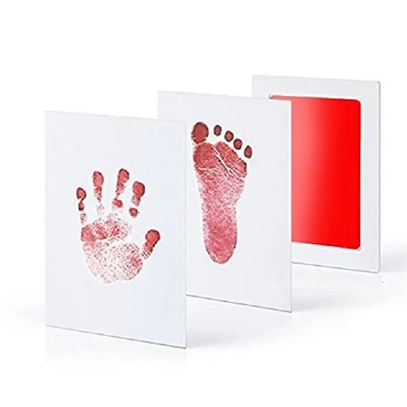 2/4pc Baby Handprint Footprints Ink Pads Safe Non-toxic No-Touch Skin Inkless Inkpad Kits Pet Cat Dog Paw Prints Souvenirs Gifts