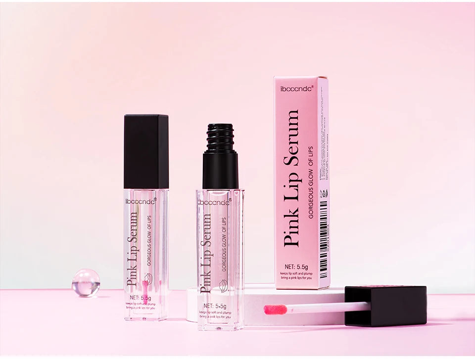 Natural Pink Serum Lips Pink Fresh Remove Dark Lips Gel Lightening Essence Cream Balm Repair Fine Line Brighten Lip Exfoliator