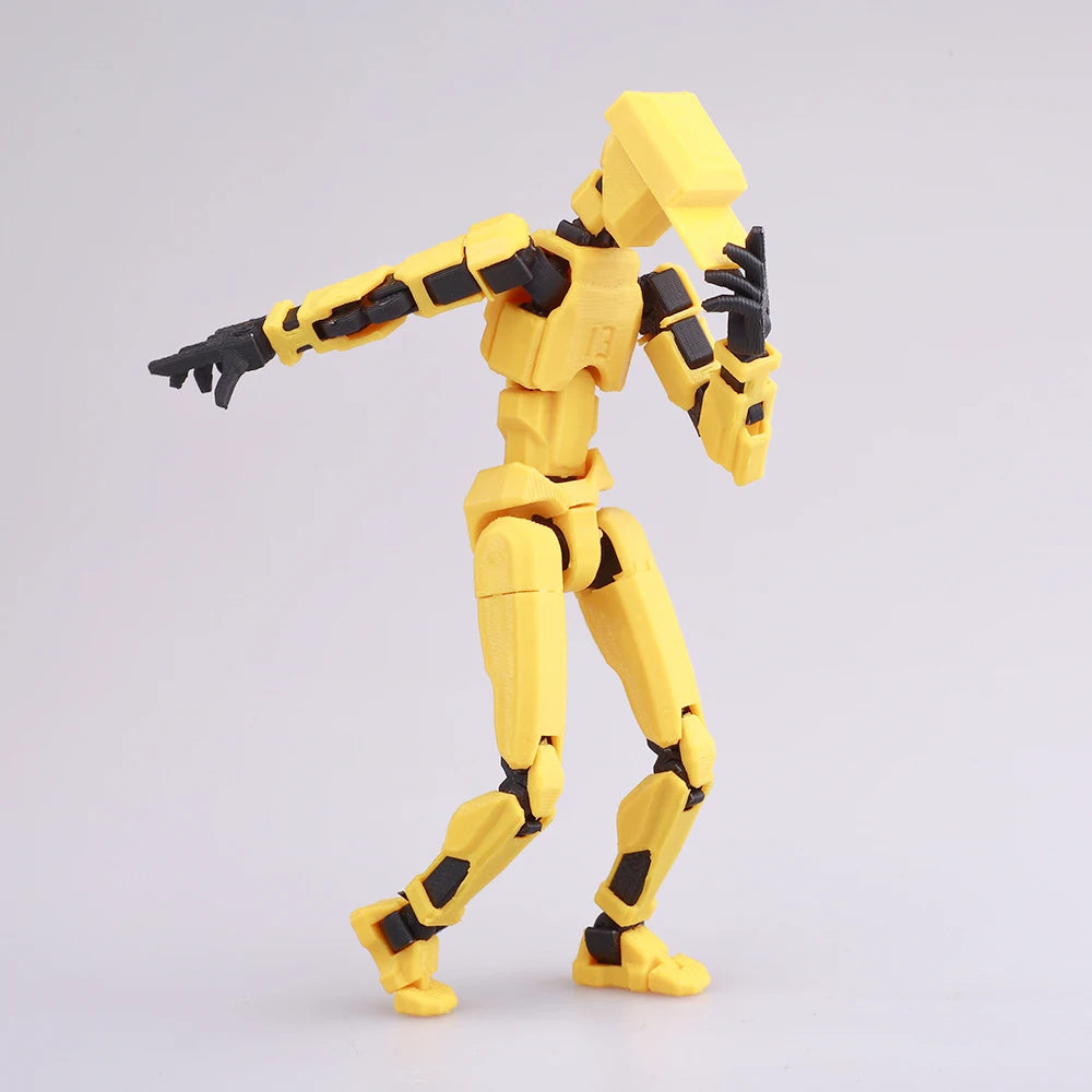 Multi-Jointed Movable Shapeshift Robot 2.0 3D Printed Mannequin Dummy 13 Action Figures Toys Kids Adults Parent-children Games