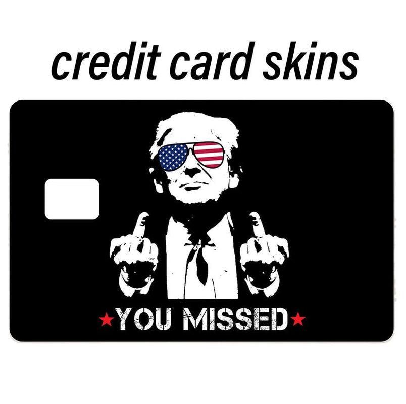 Trump 2024 Waterproof Credit Card Skin - Stylish Debit Card Cover for MAGA Fans, Perfect for Christmas!