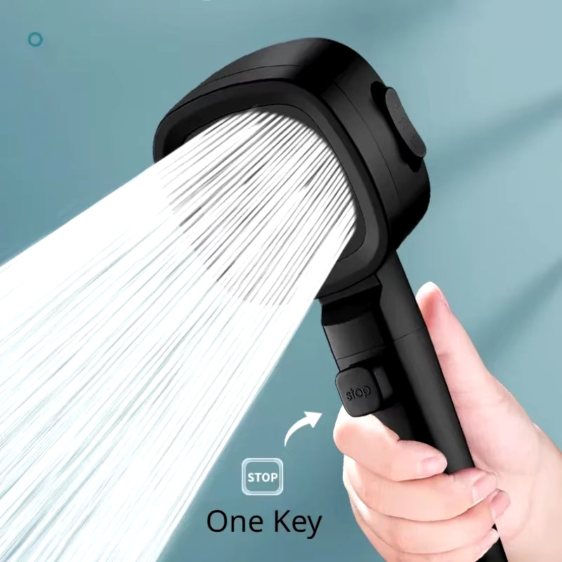 Xiaomi High-Pressure Shower Head with 3 Adjustable Modes - Water-Saving Massage Sprayer for Bathroom Use