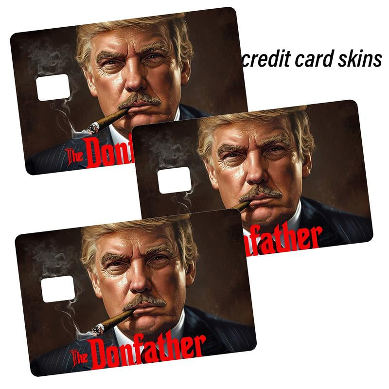 Trump 2024 Waterproof Credit Card Skin - Stylish Debit Card Cover for MAGA Fans, Perfect for Christmas!