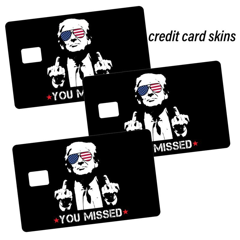 Trump 2024 Waterproof Credit Card Skin - Stylish Debit Card Cover for MAGA Fans, Perfect for Christmas!