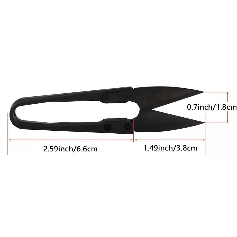 Premium Carbon Steel U-Shaped Scissors - 2 Pack for Effortless Cutting in Home, School & Office