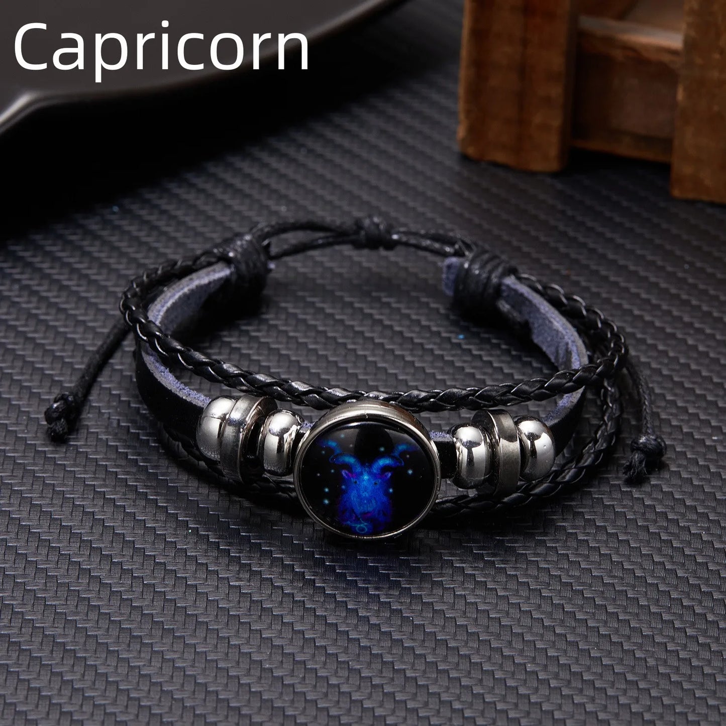 Luminous Zodiac Sign Charm Bracelets - Vintage Multilayer Leather Wrap for Men & Women - Perfect Birthday Gift!