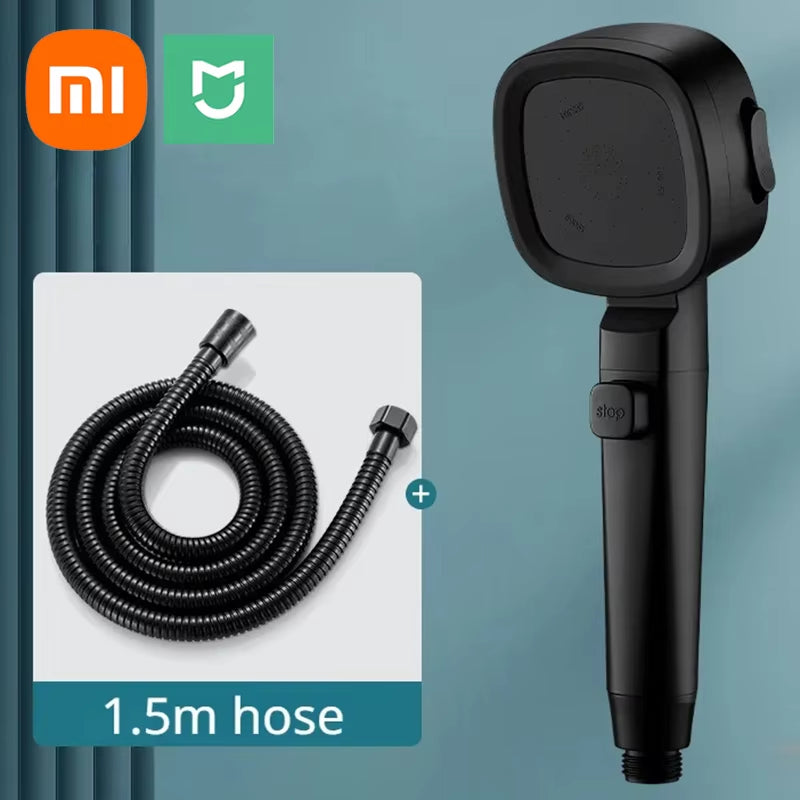 Xiaomi High-Pressure Shower Head with 3 Adjustable Modes - Water-Saving Massage Sprayer for Bathroom Use