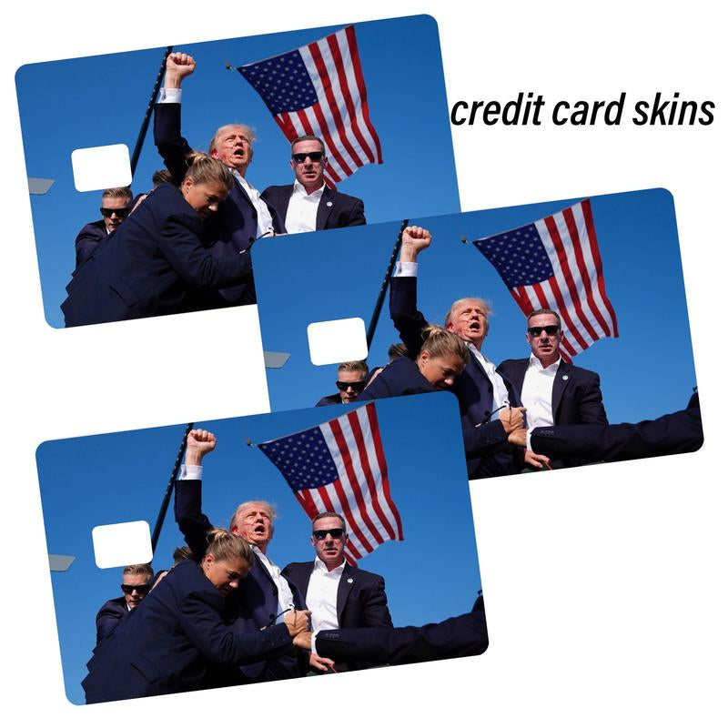 Trump 2024 Waterproof Credit Card Skin - Stylish Debit Card Cover for MAGA Fans, Perfect for Christmas!